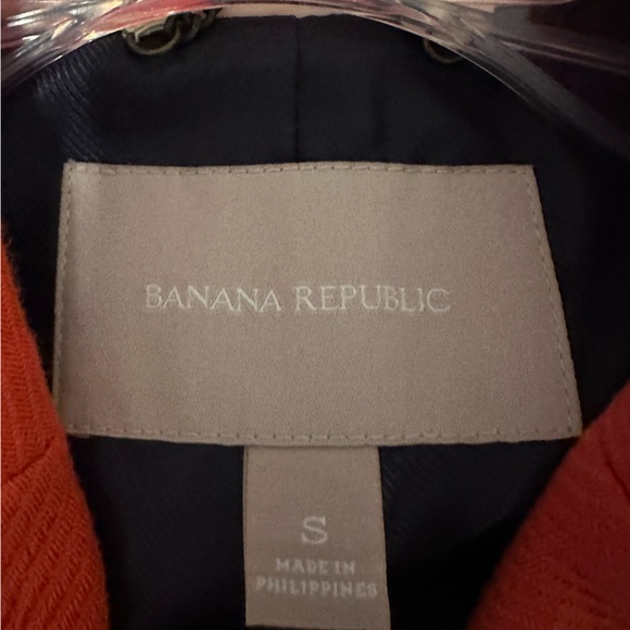 Banana Republic Vibrant Orange Pea Coat - Picture 5 of 6